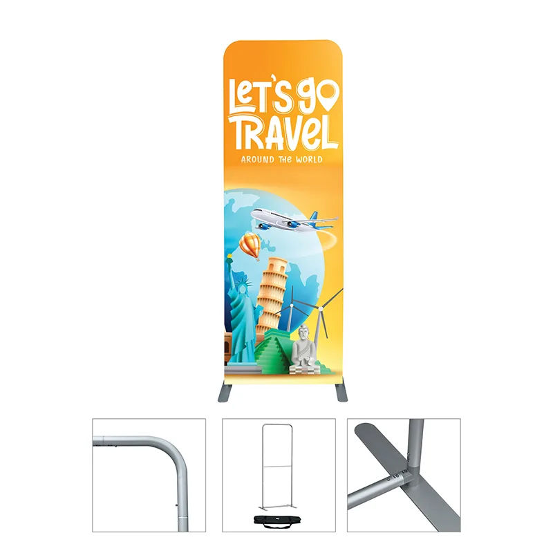 DisplaySplash Single Sided Fabric Floor Banner - 31 " W x 89 " H