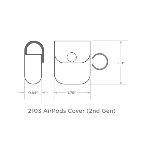 AirPods® 2nd Gen Metallic Neoprene Cover view 2