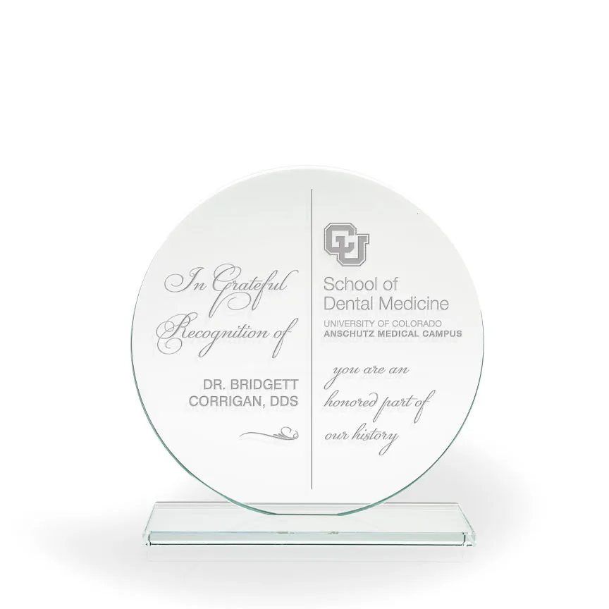 Karla Circle Glass Award, Large