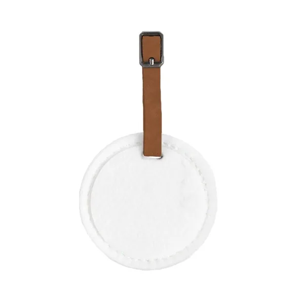 Hayes Dye-Sublimated Felt Round Luggage Tag view 3