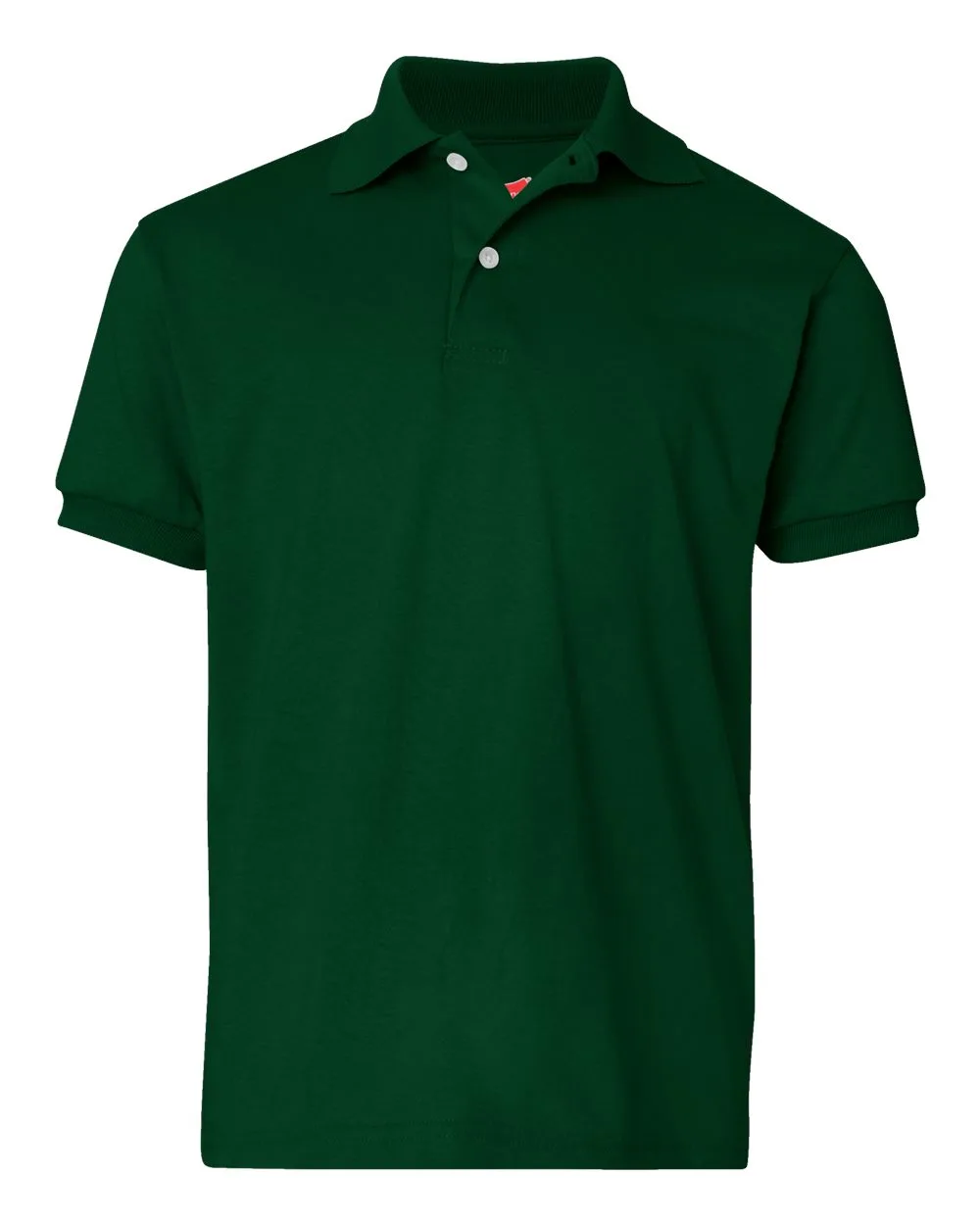 Hanes® Youth EcoSmart® Jersey Polo view 3