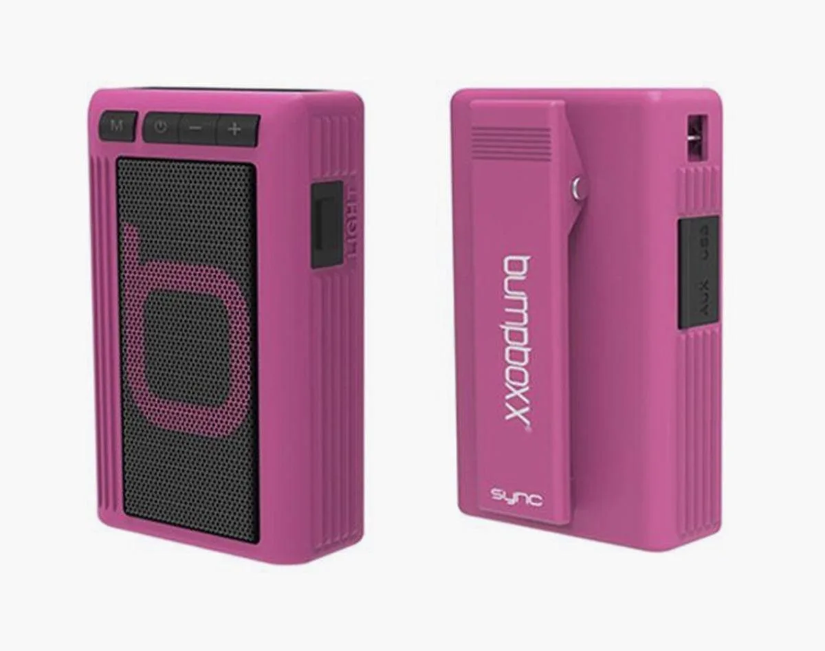 Bumpboxx Retro Pager Beeper Bluetooth Speaker, Pink