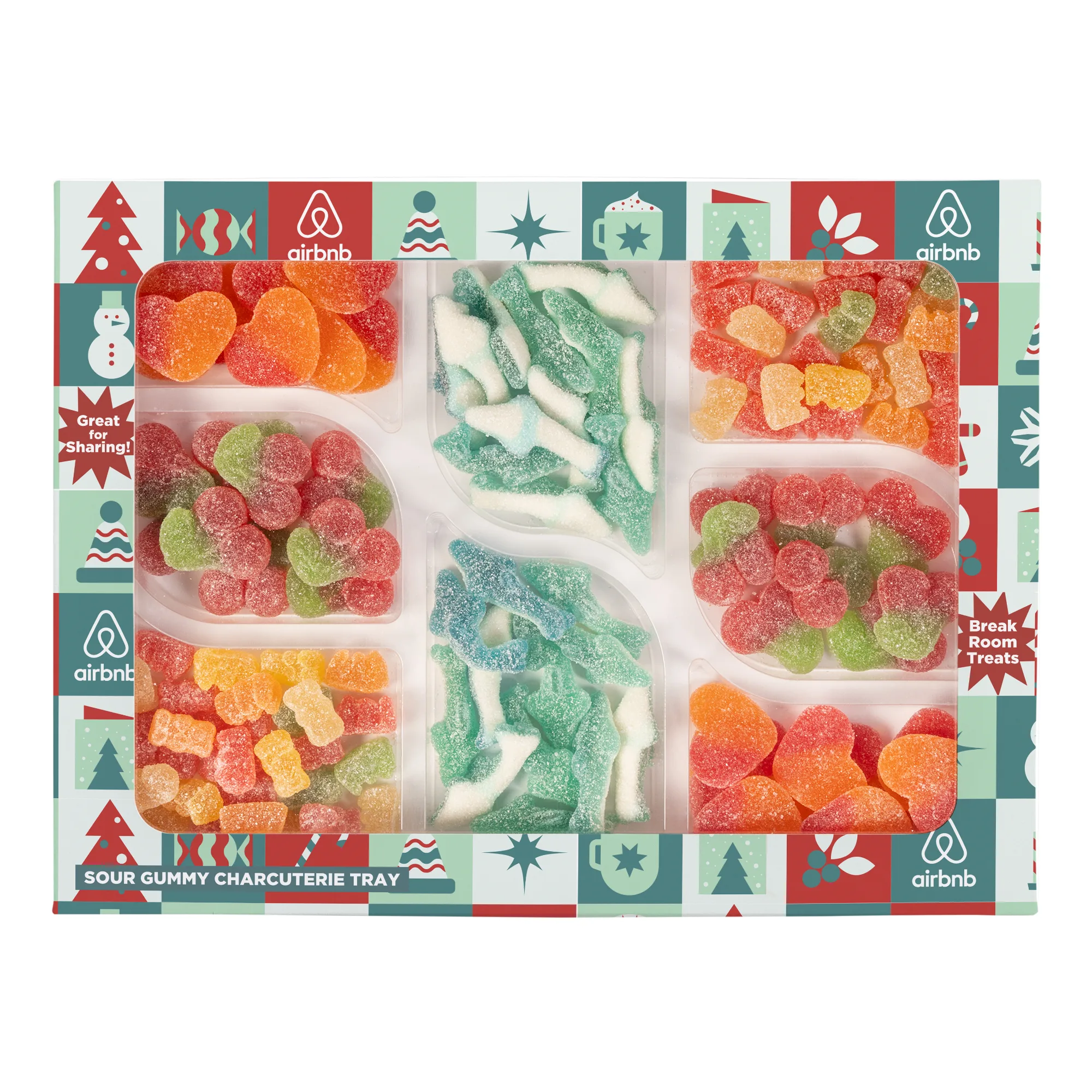 Sour Gummy Charcuterie Tray in Custom Box view 4