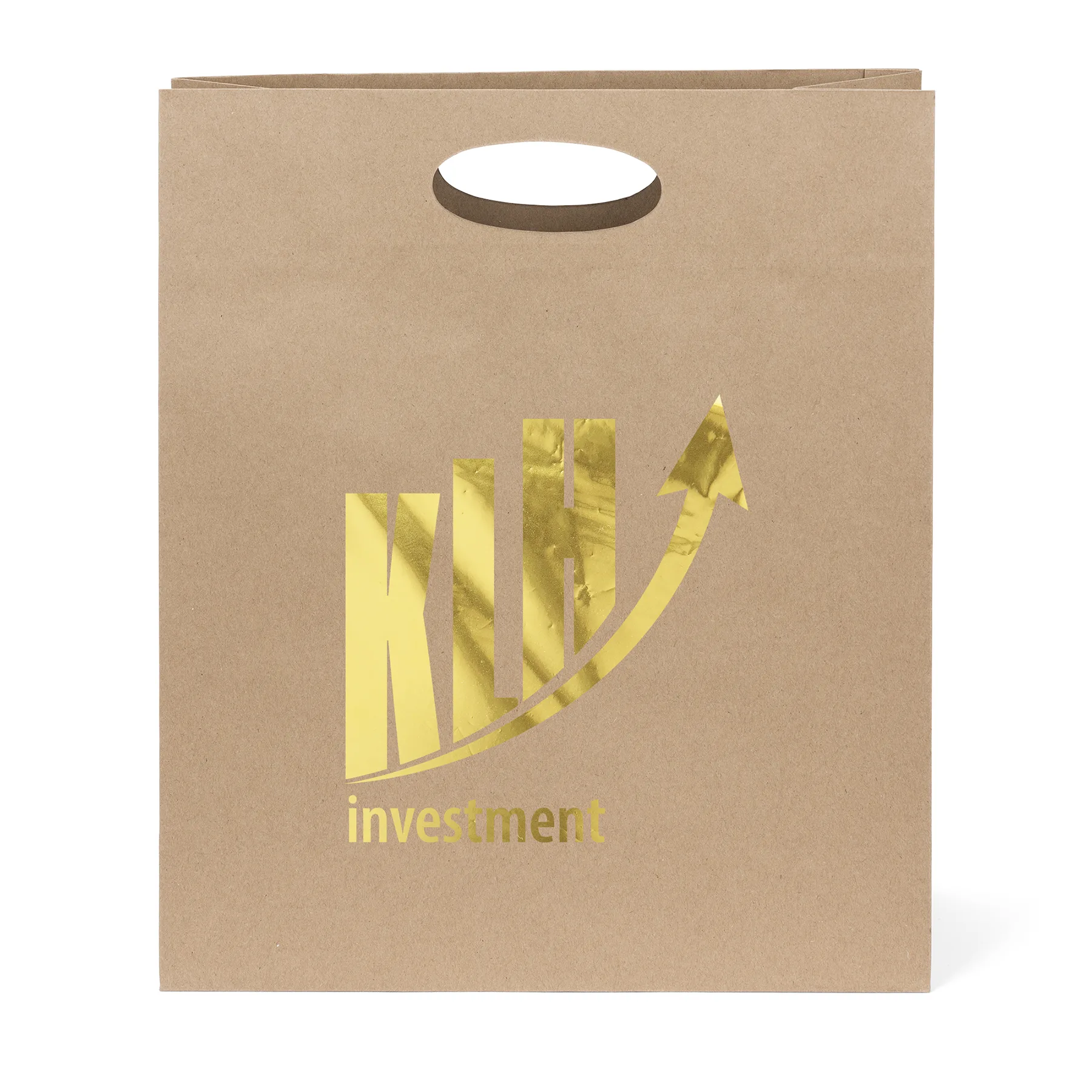 Karen - Eco Die Cut Shoppers - Foil Print (12" x 5" x 14")