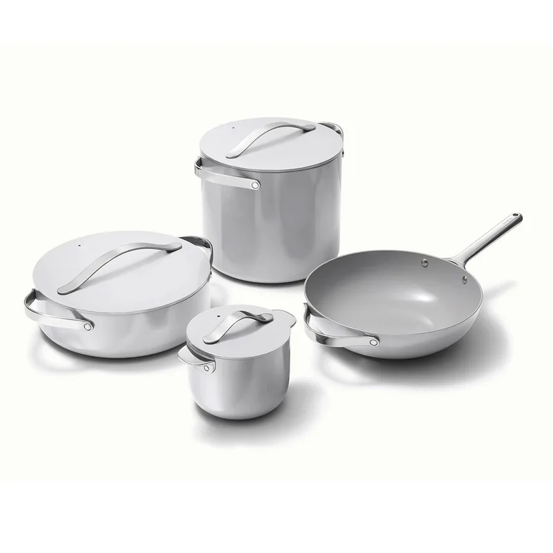 Caraway Nonstick Ceramic Cookware+ Set Gray