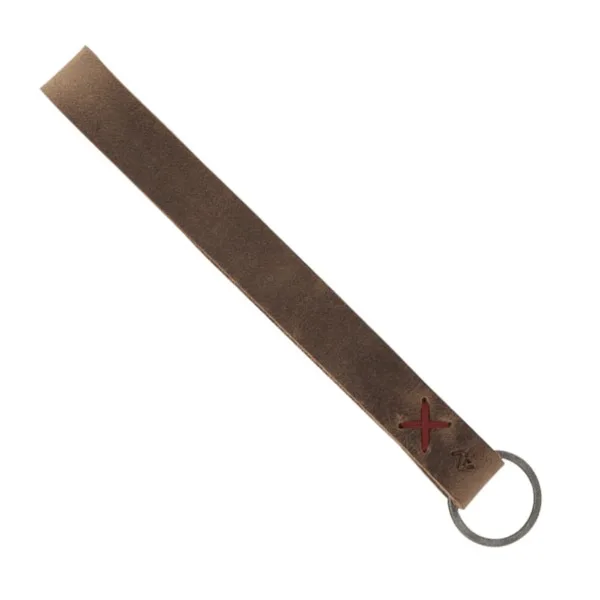 Hayward Leather Wrist Keychain with Metal Split-Ring view 2