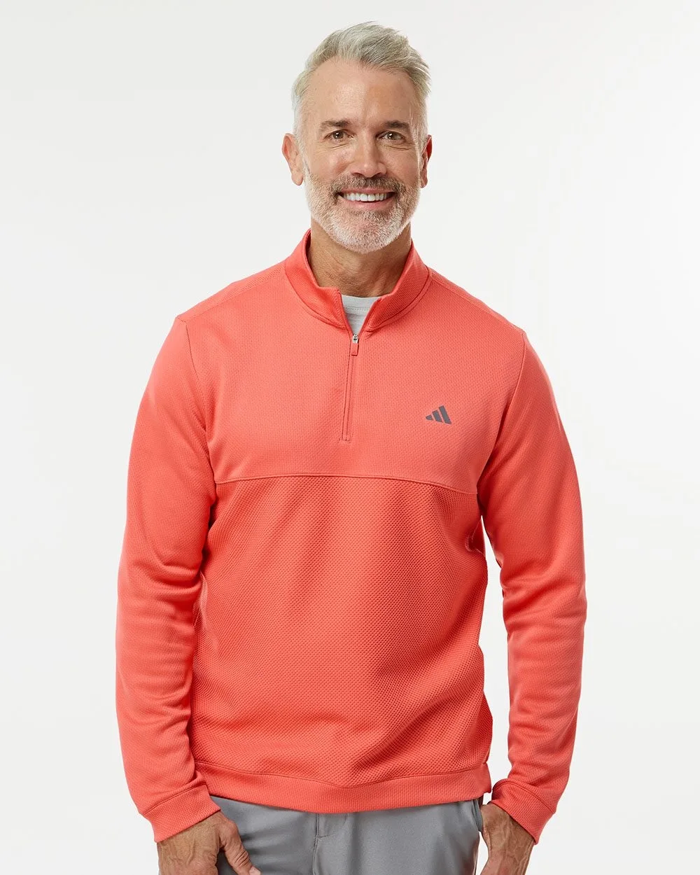 Adidas® Ultimate365 Textured Quarter-Zip Pullover
