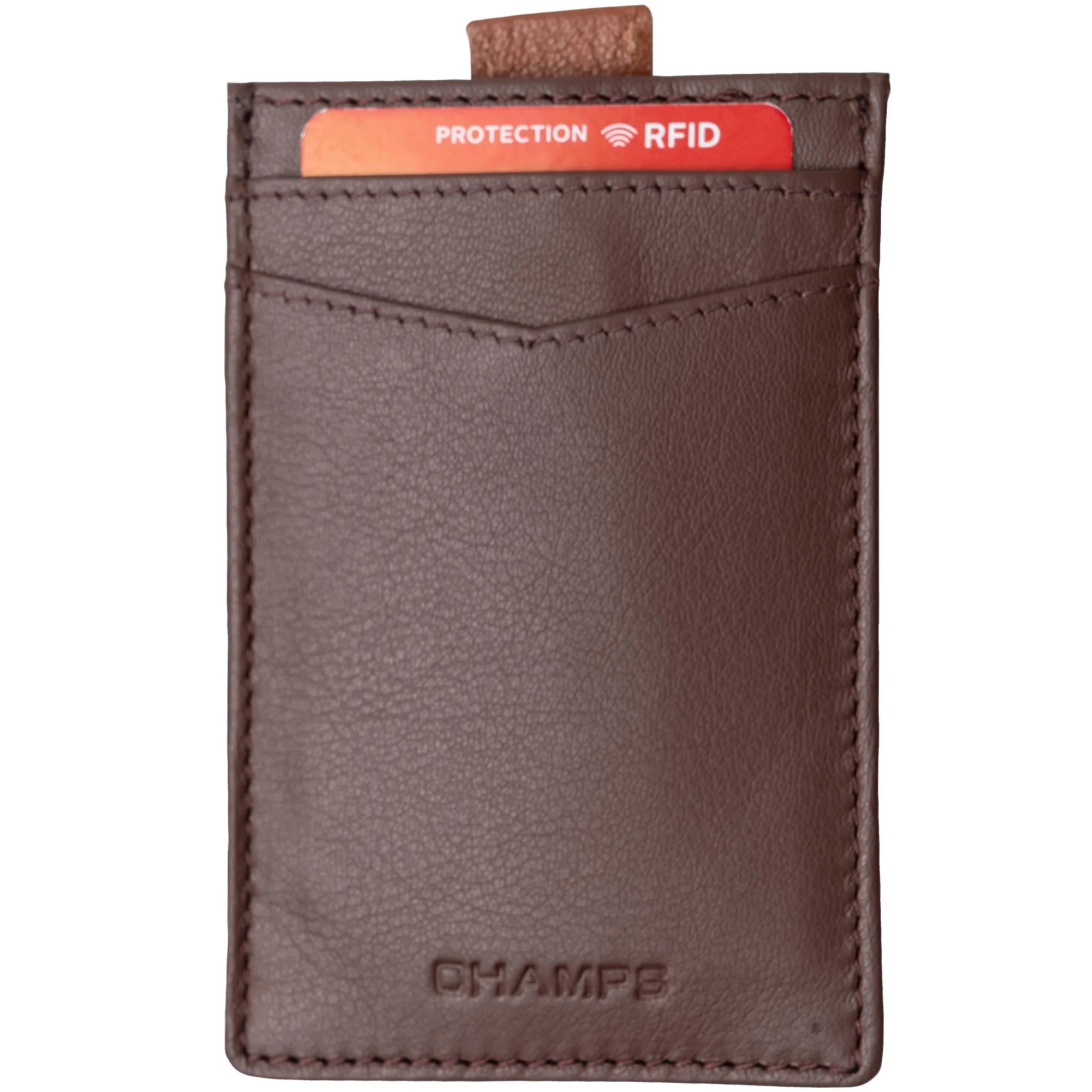 Champs Luggage Brown Smart Tap Wallet Size 2.75"X4.25"X0.25"