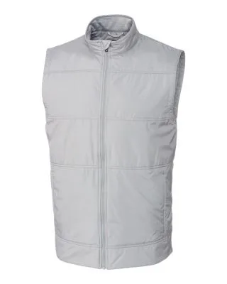 Cutter & Buck Stealth Hybrid Quilted Mens Big and Tall Windbreaker Vest view 5