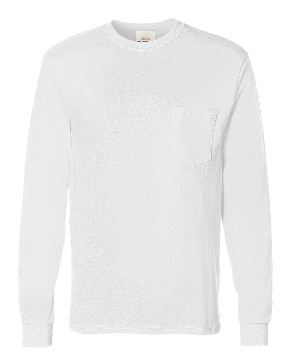 Hanes® Authentic Long Sleeve Pocket T-Shirt