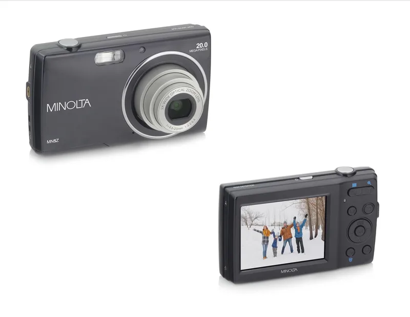 Minolta® 20Mp HD Camera w/5x Zoom (Black)