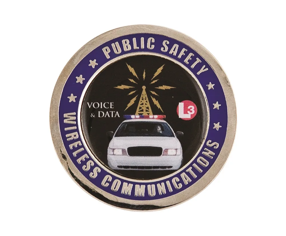 1.75" Brass Challenge Coin w/Antique Brass Plating view 2