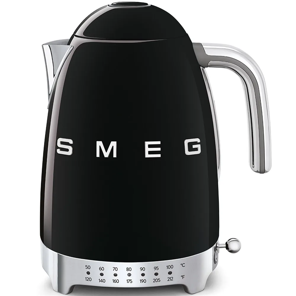 SMEG Variable Temperature Kettle - Black Glossy