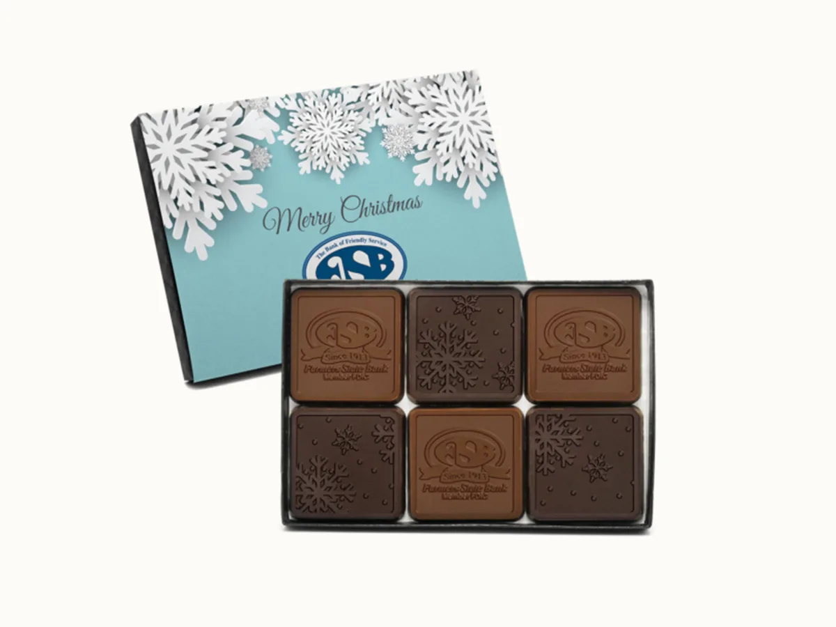12-Piece Chocolate Ensemble Gift Set with Classic Custom Packaging view 3