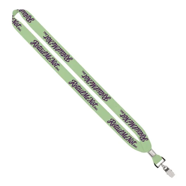 IMPORT Rush 3/4" Dye-Sublimated Lanyard with Silver Crimp & Split-Ring view 5