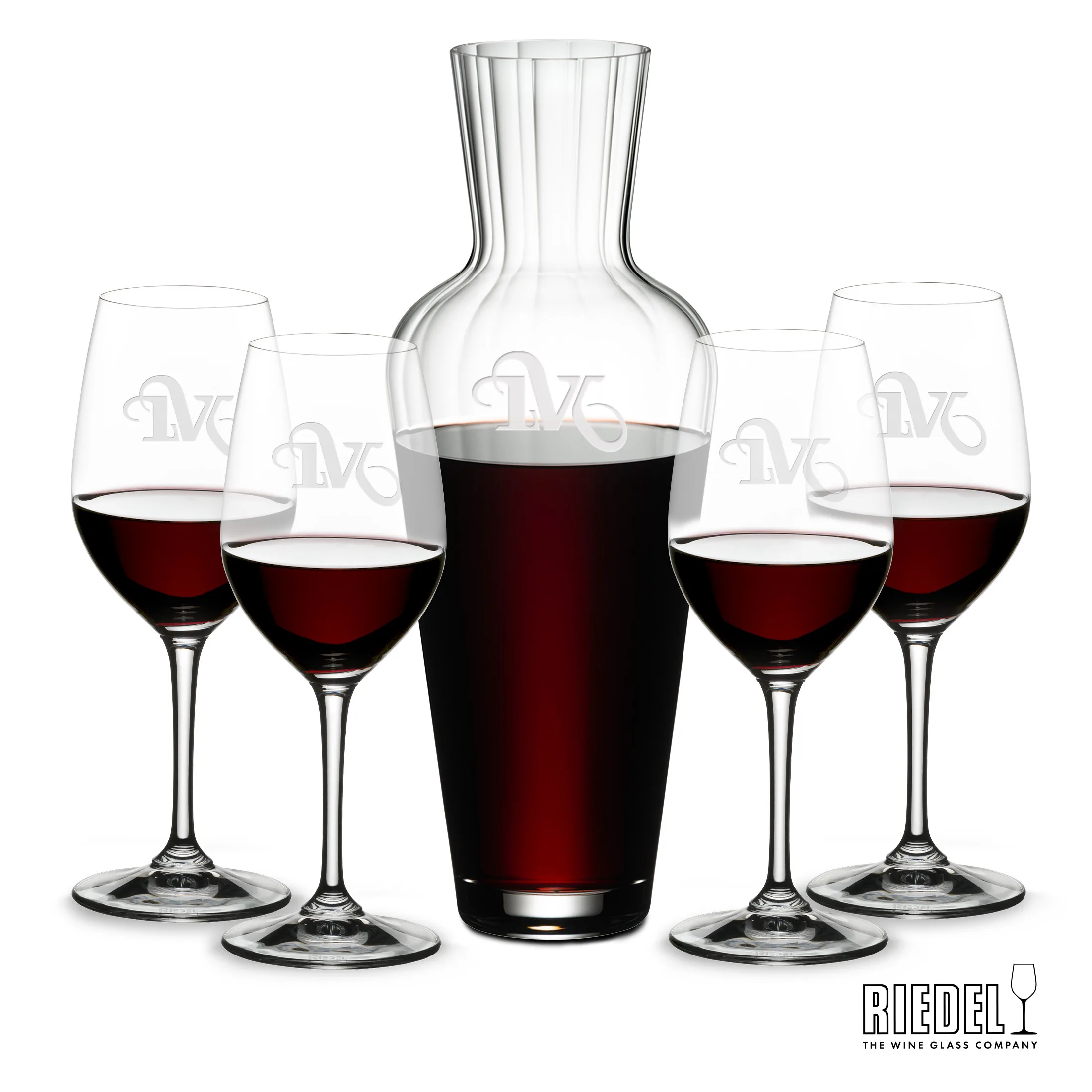 Carafe Stemmed Set, Oenologue Set, Decanter & 4 Wine