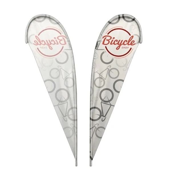 IMPORT 10' Single Sided Teardrop Flag with Ground Spike