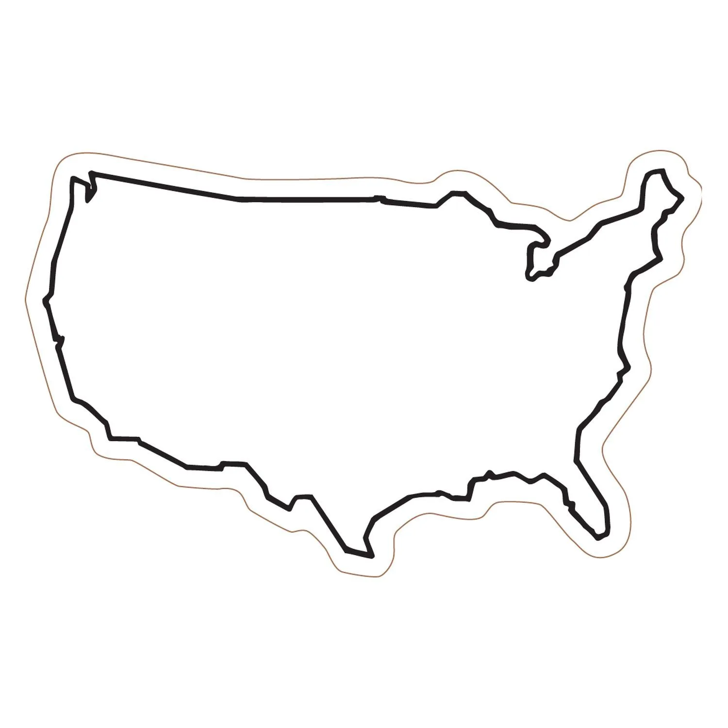 USA Shape Magnet view 2