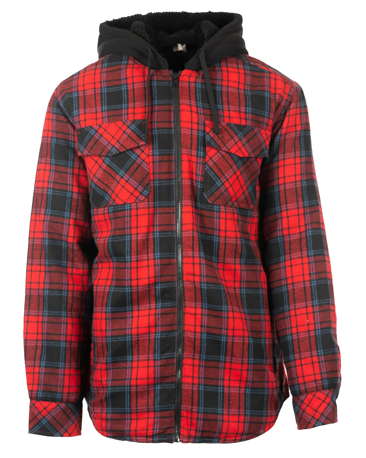 Burnside Men's Hooded Flannel Jacket view 4