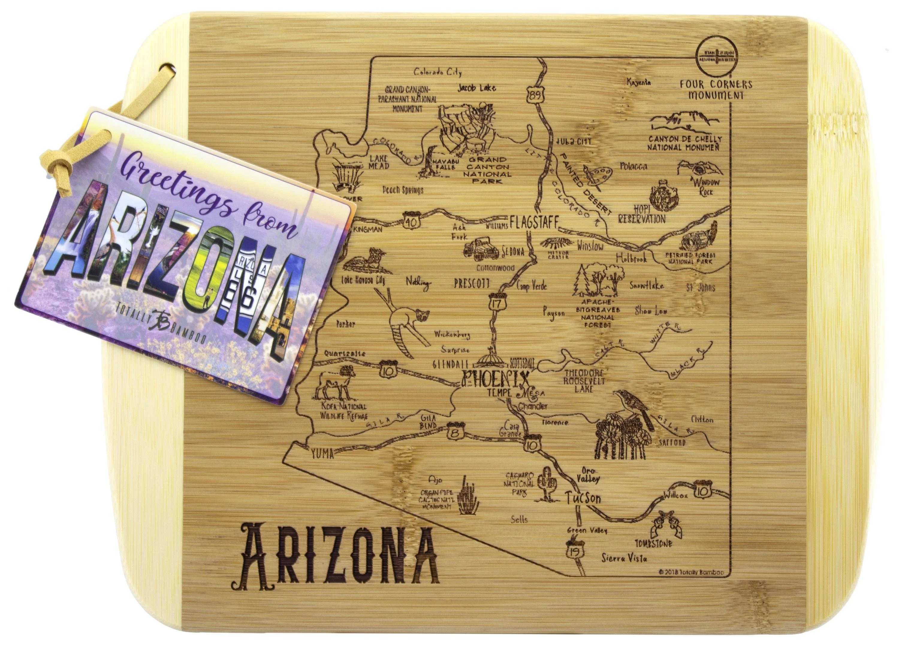 A Slice of Life Arizona Serving & Cutting Board view 2