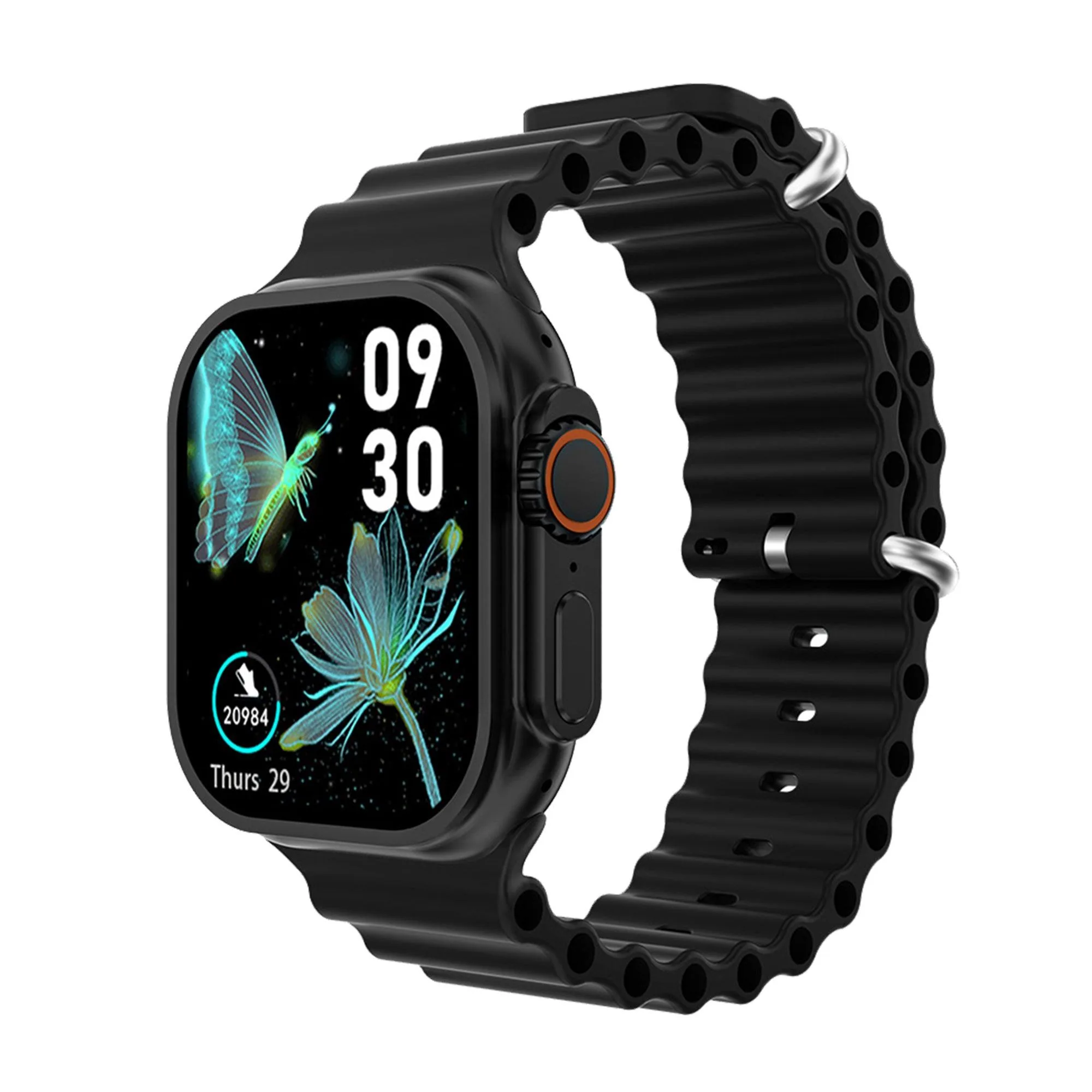Supersonic Sxw Pro 2" Touchscreen Bt Smartwatch W/ Heart Rate Monitor Black