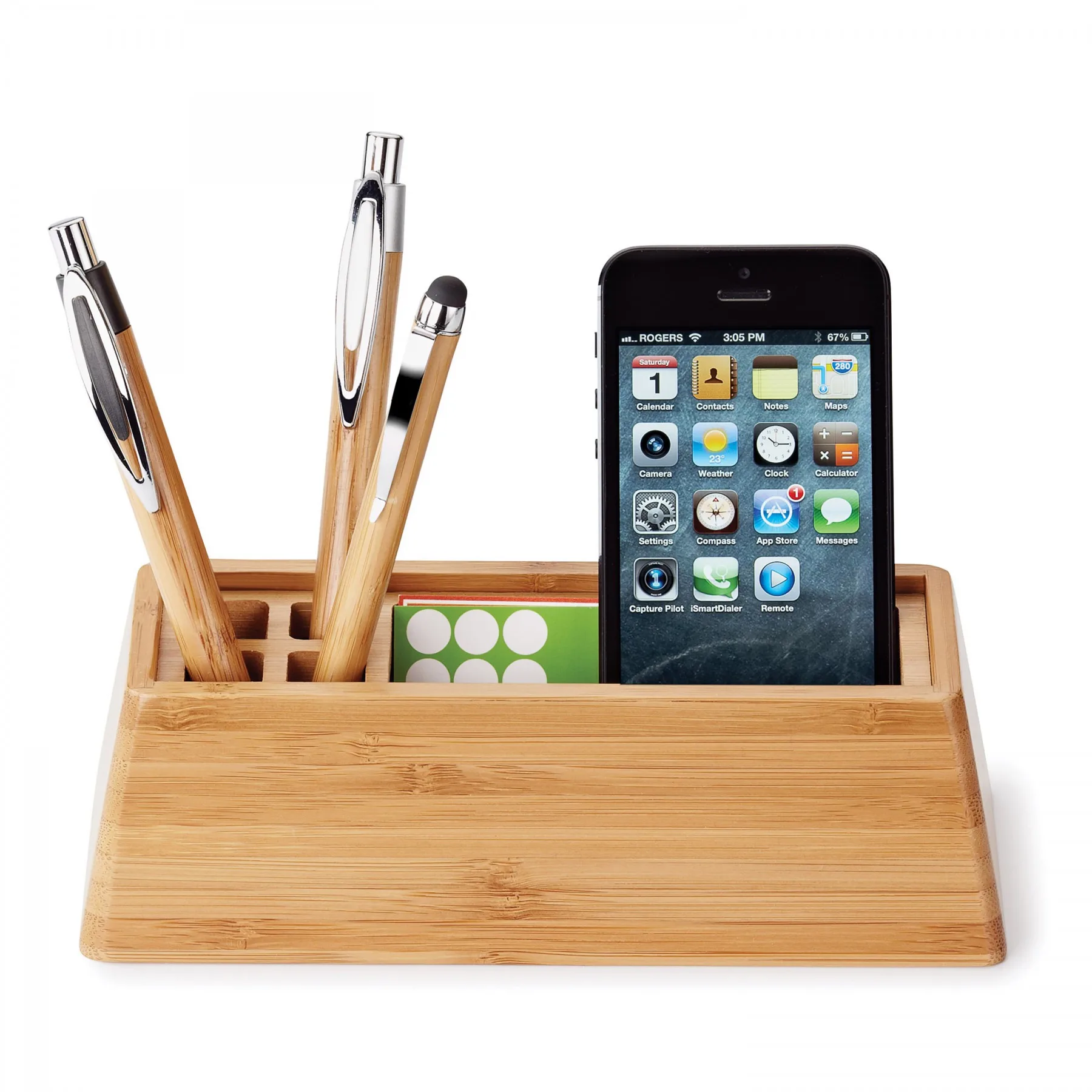 Bamboo Desktop Organizer view 2
