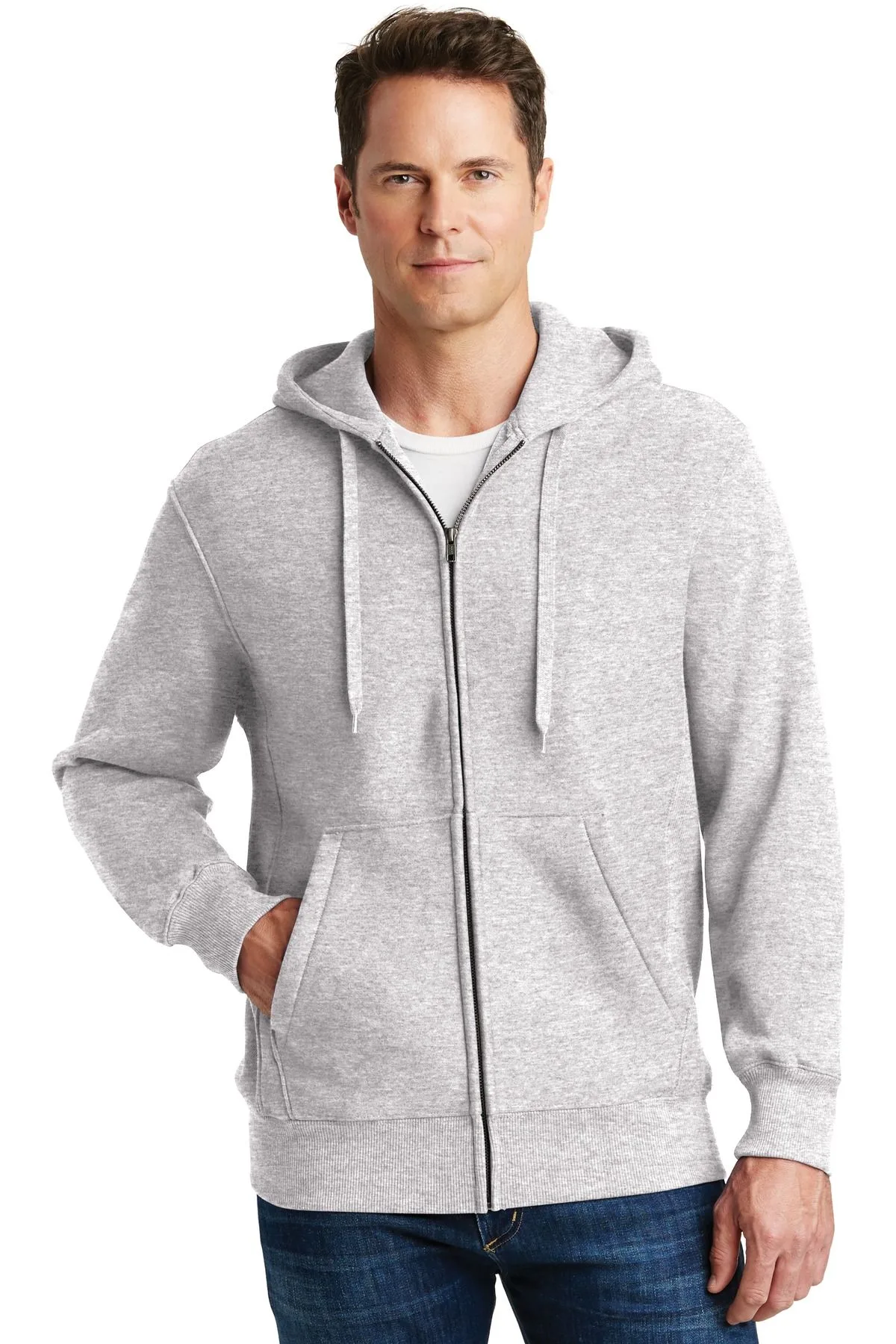 Sport-Tek® Super Heavyweight Full-Zip Hooded Sweatshirt. view 7