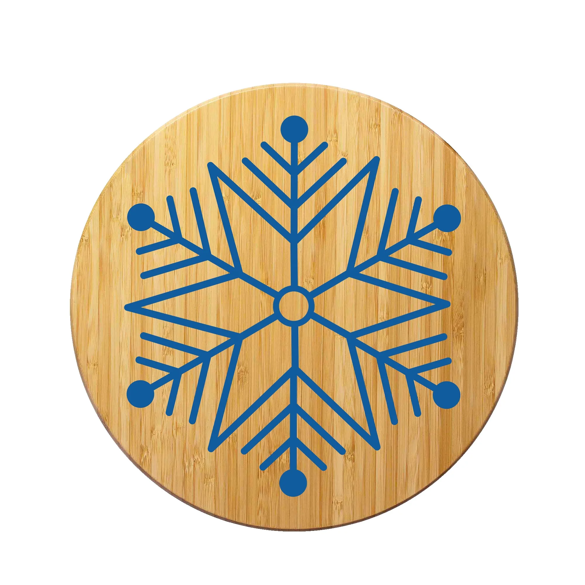 Winter Snowflake Cutting and Serving Board view 2