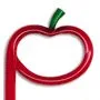 Tomato with Stem Inkbend Standard, Bent Pen