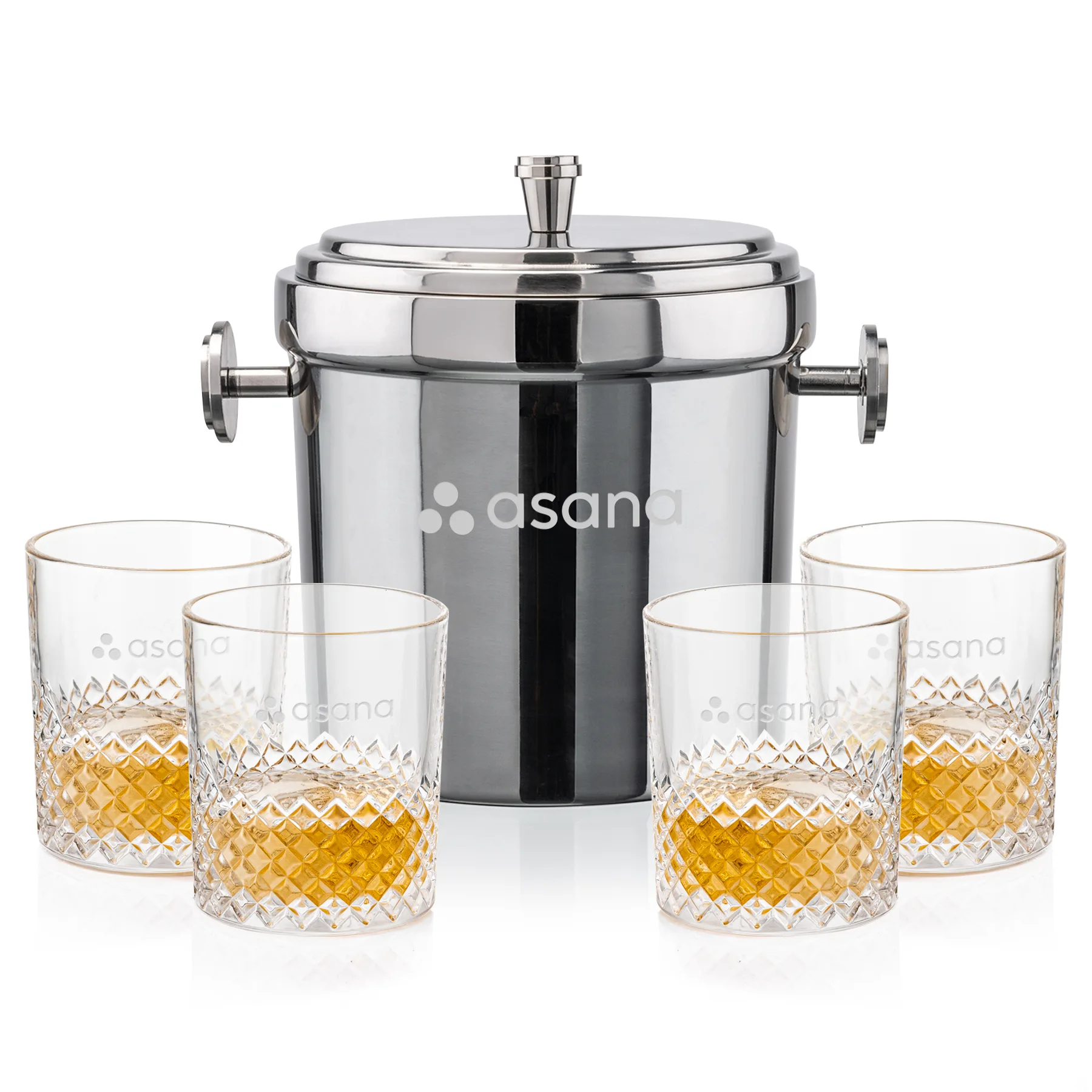 Milano Bucket Set, Laser Engraving, Set of 5