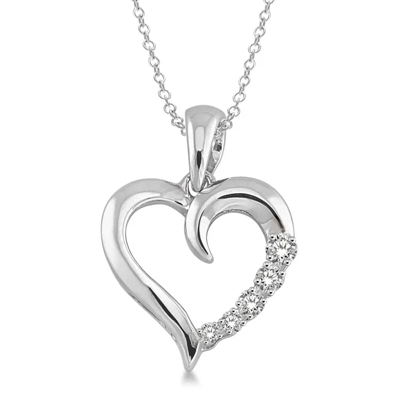 Jilco Inc Diamond Heart Necklace - 0.03 Twt
