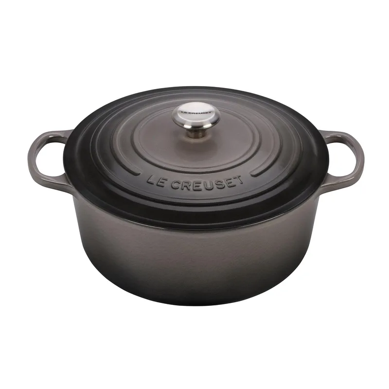 Le Creuset 9Qt Signature Cast Iron Round Dutch Oven Oyster