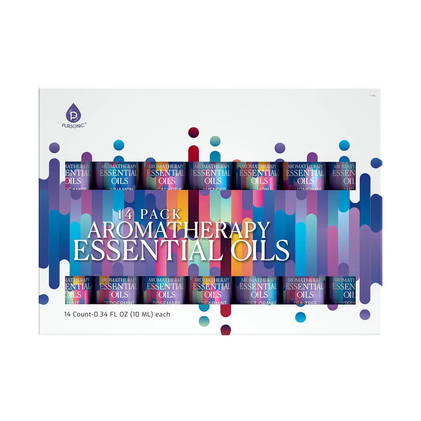 Pursonic Essential Aromatherapy Oils - 14 Pack Gift Set
