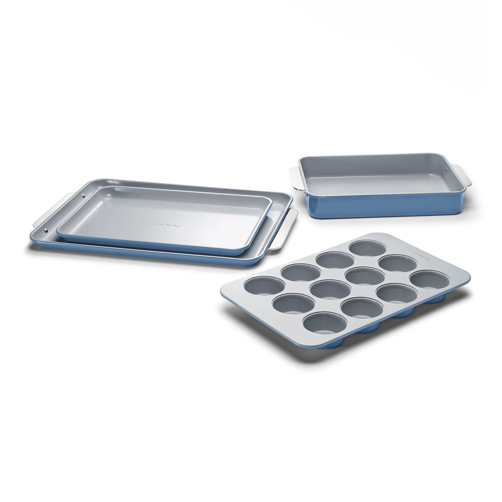 Caraway 5Pc Non-Toxic Nonstick Ceramic Bakeware Set - Slate