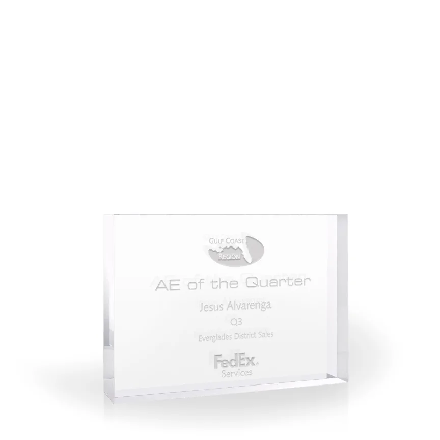 Peyto Crystal Plaque - Small