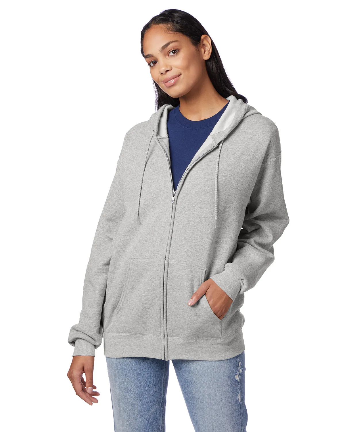 Hanes Printables Adult EcoSmart® Full-Zip Hooded Sweatshirt