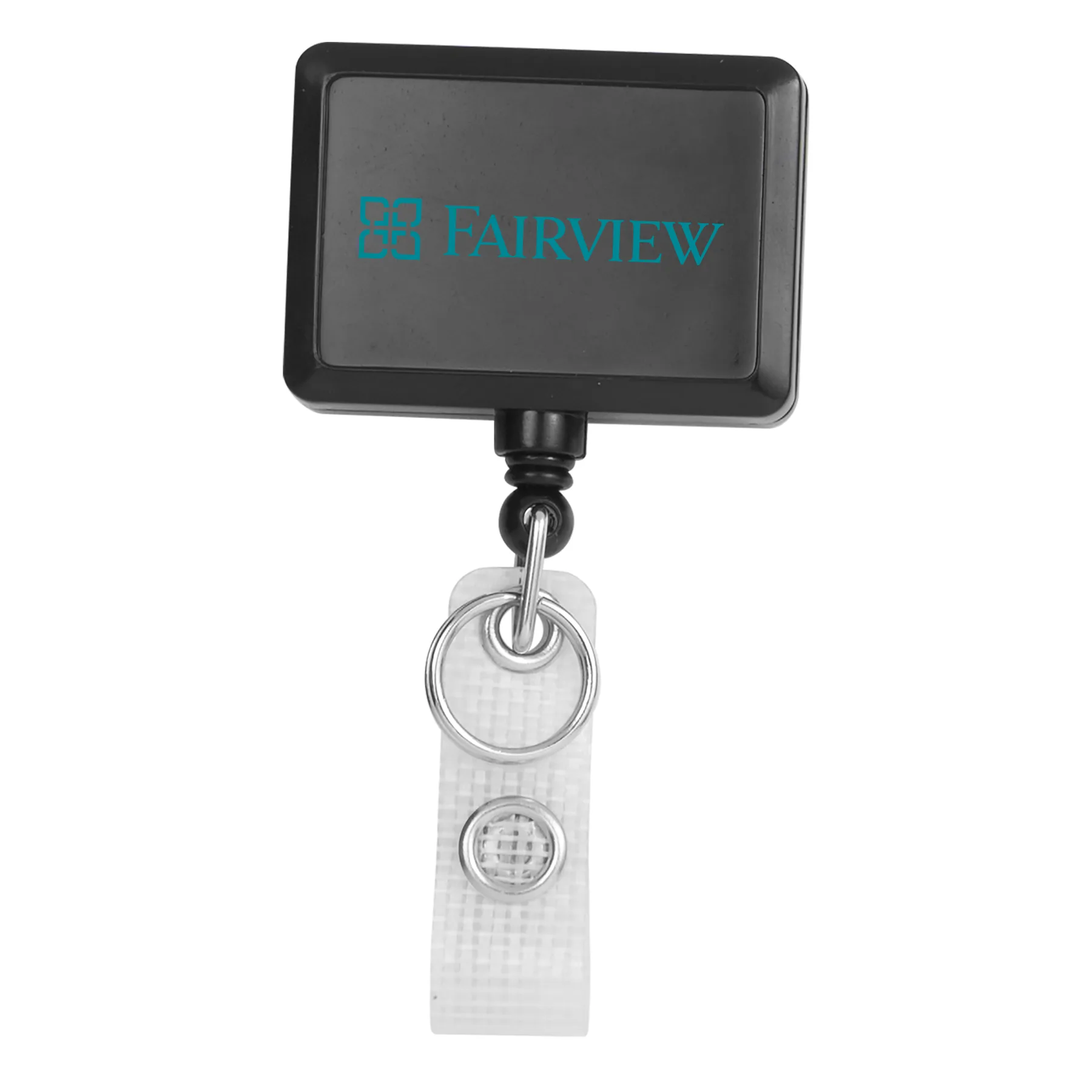 Hemp Jumbo Rectangle Retractable Badge Reel view 4