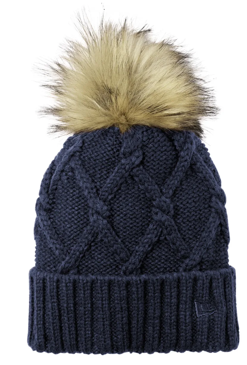New Era® Faux Fur Pom Beanie