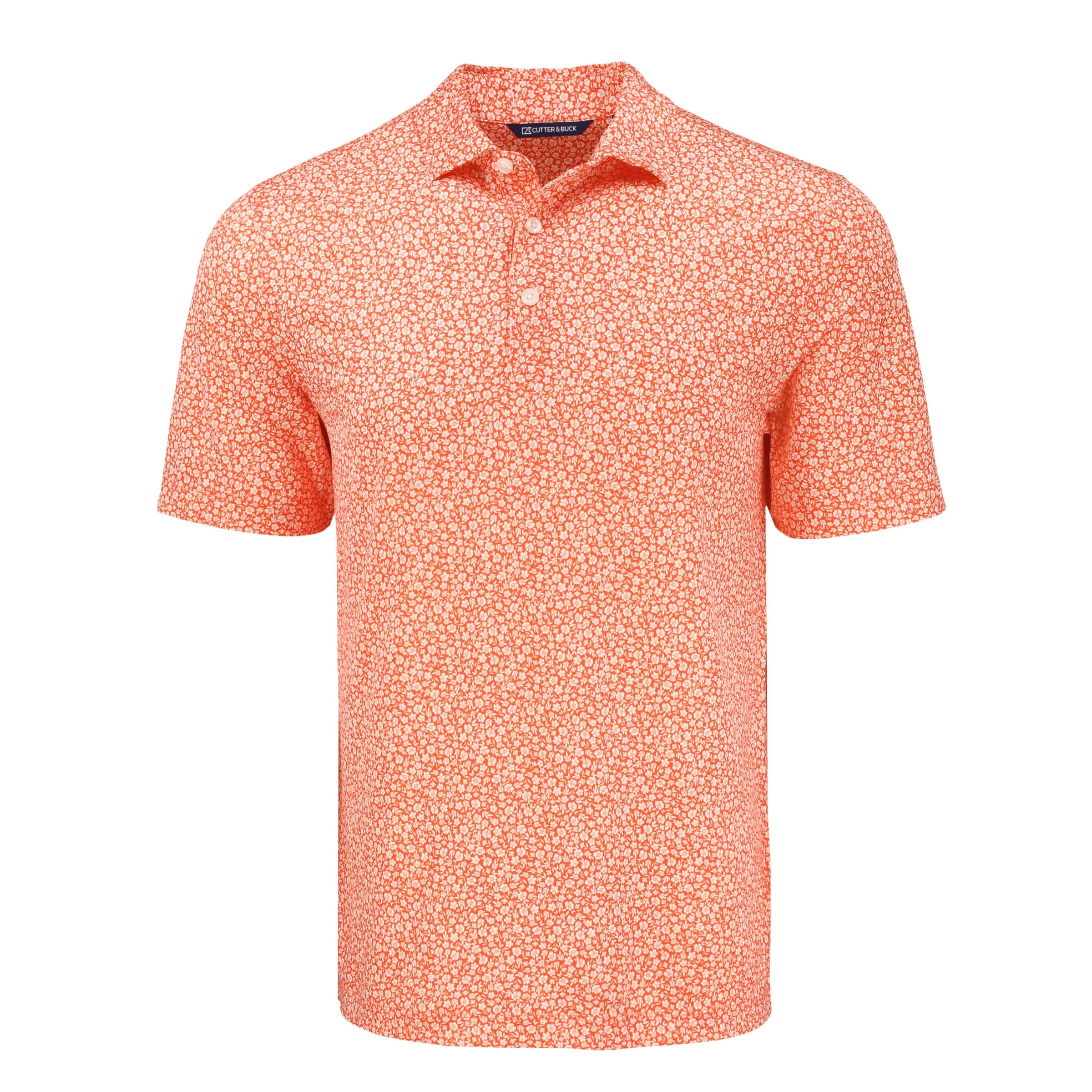 Cutter & Buck Pike Eco Flora Print Recycled Mens Polo view 4