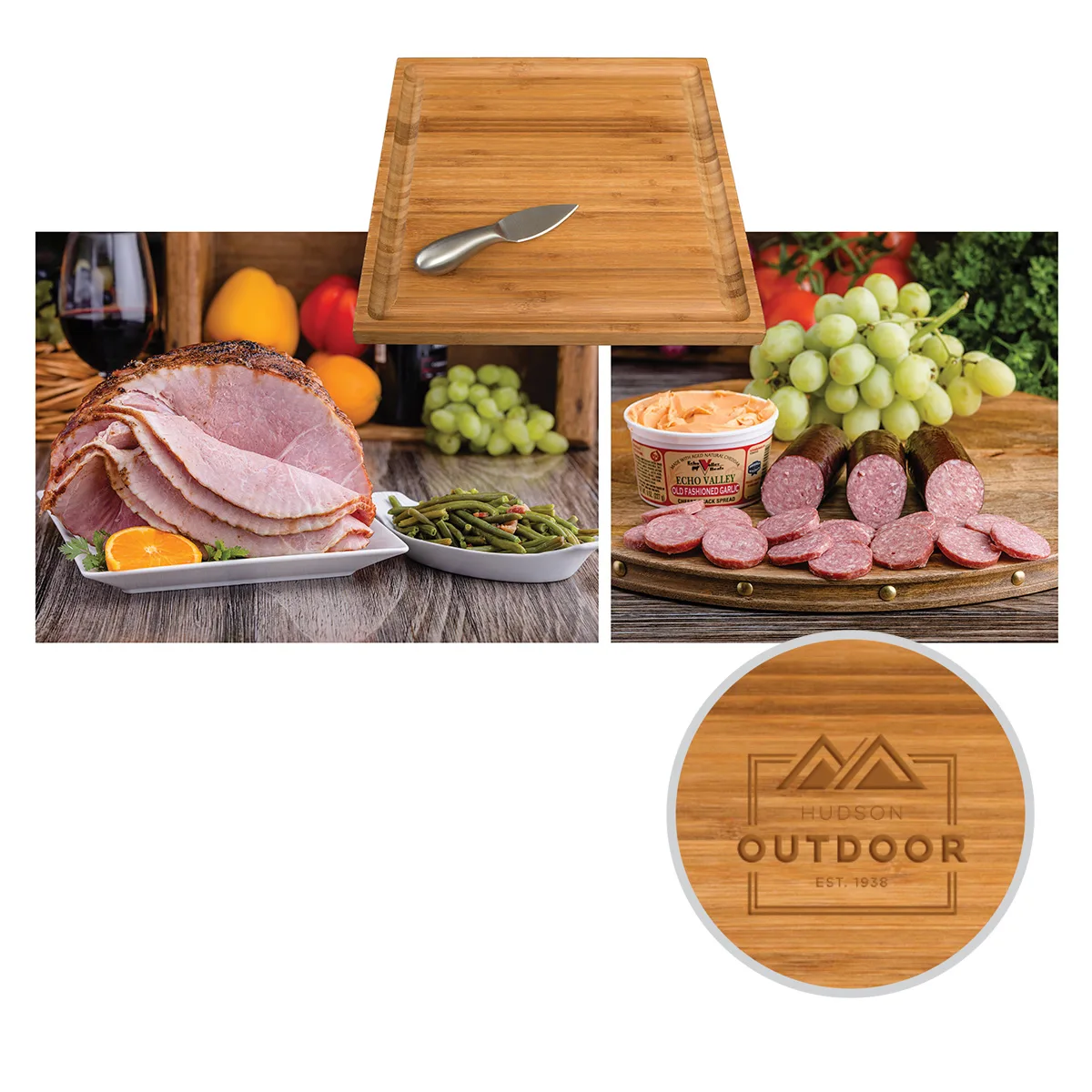Echo Valley Meats - Spiral Ham & Sausage Platter w/Green Beans