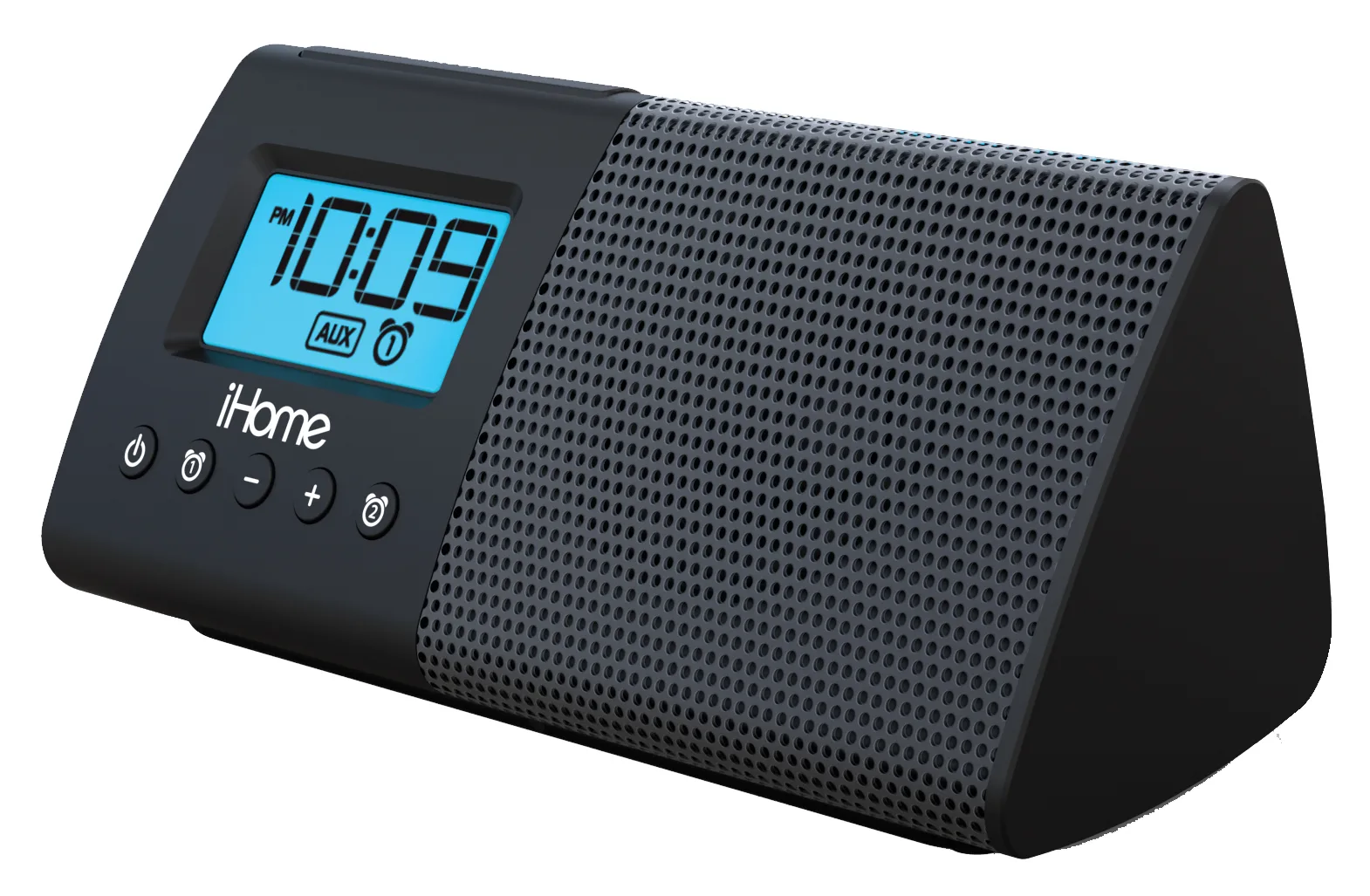 Portable Speaker System w/ Dual Alarm Clock, Line-In Rack & USB Charging