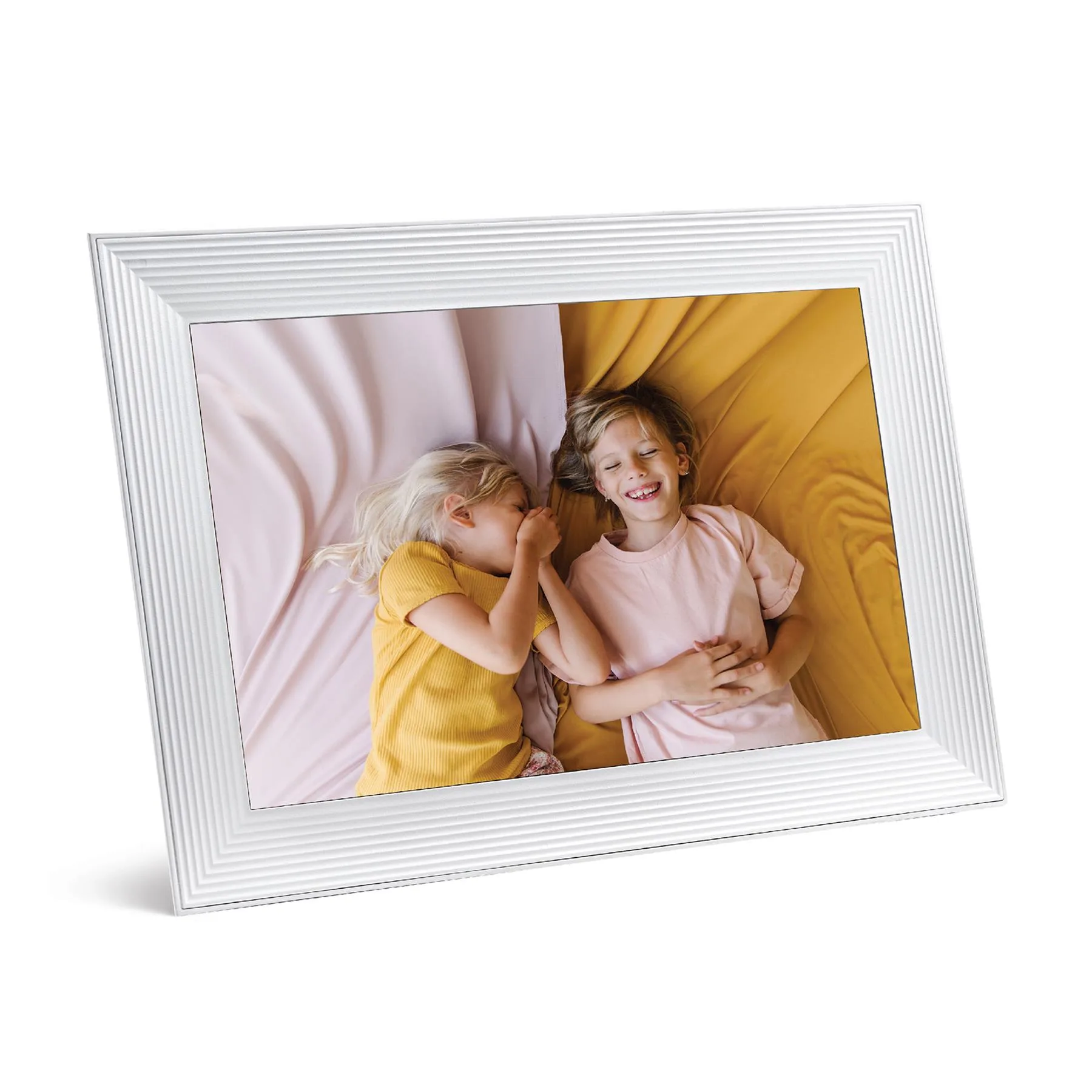 Aura 10.1" Carver Digital Photo Frame - Sea Salt (White)