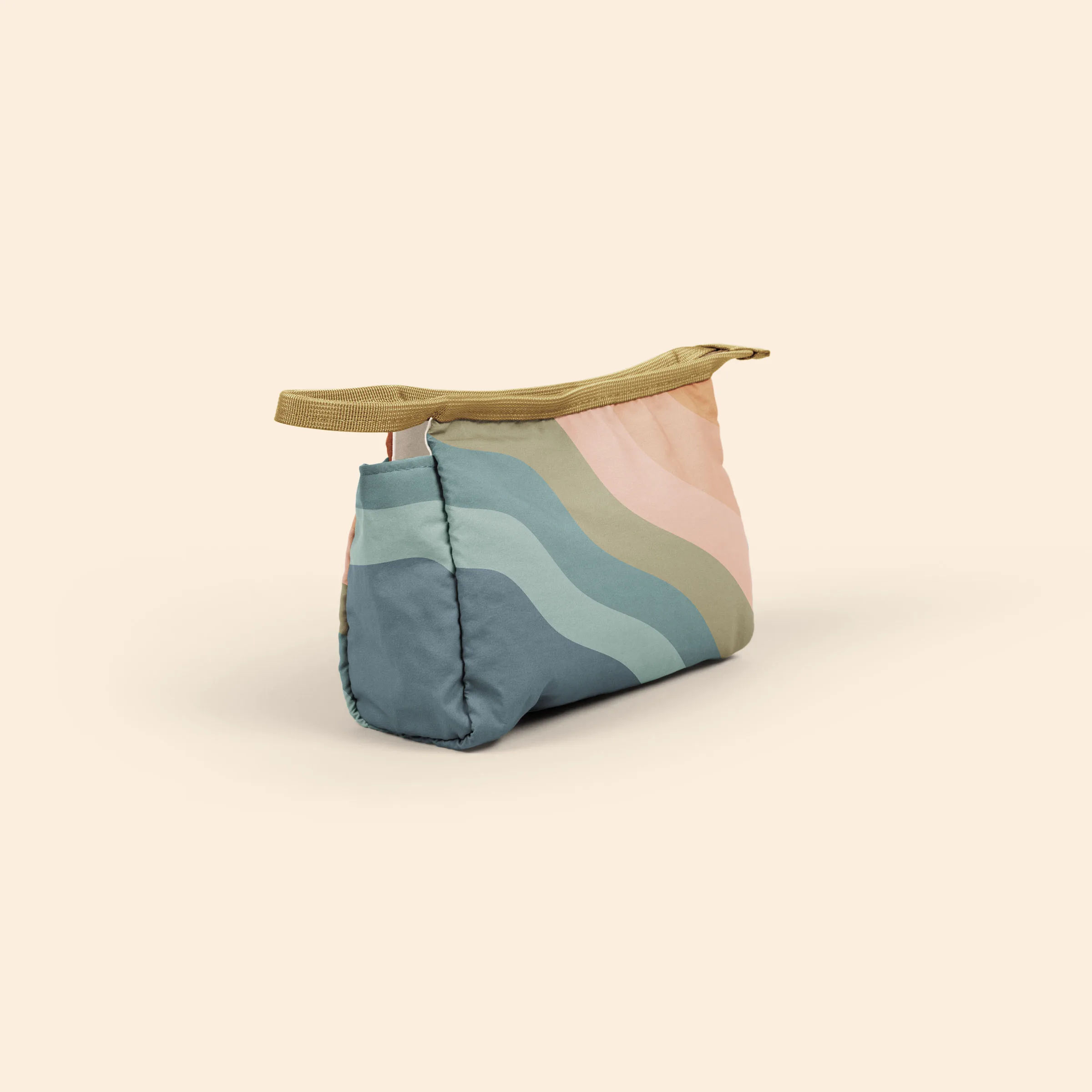 Neutral Wavy Blue/Green/Pink Blank Angle