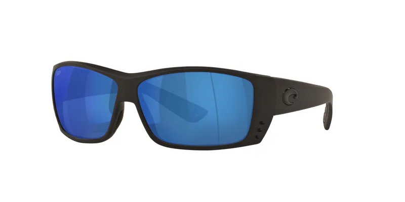 Costa Del Mar Cat Cay Sunglasses - (Frame) Blackout; (Lens) Blue Mirror 580P
