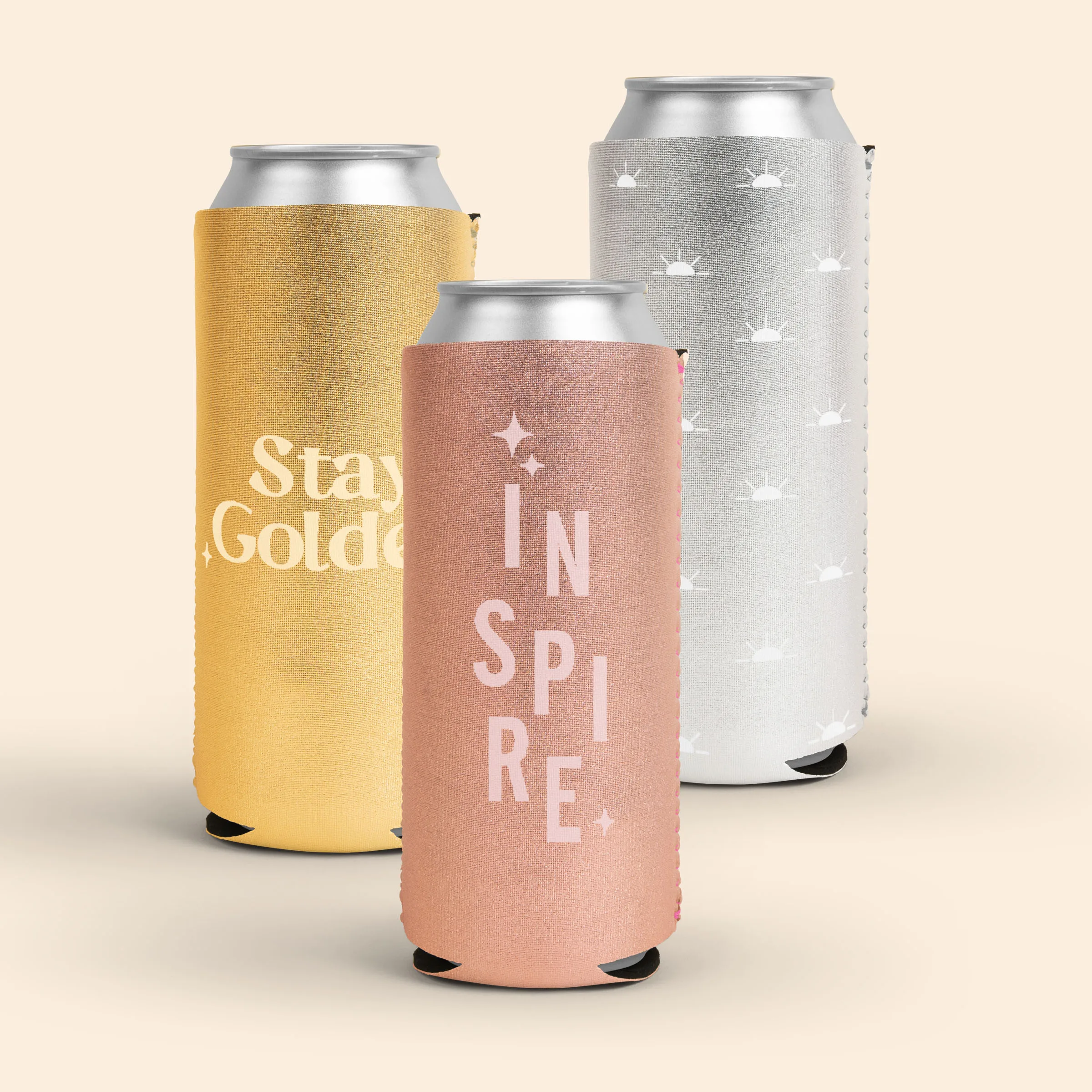 24 Oz. Metallic Neoprene Kolder Kaddy® Heathered Neoprene