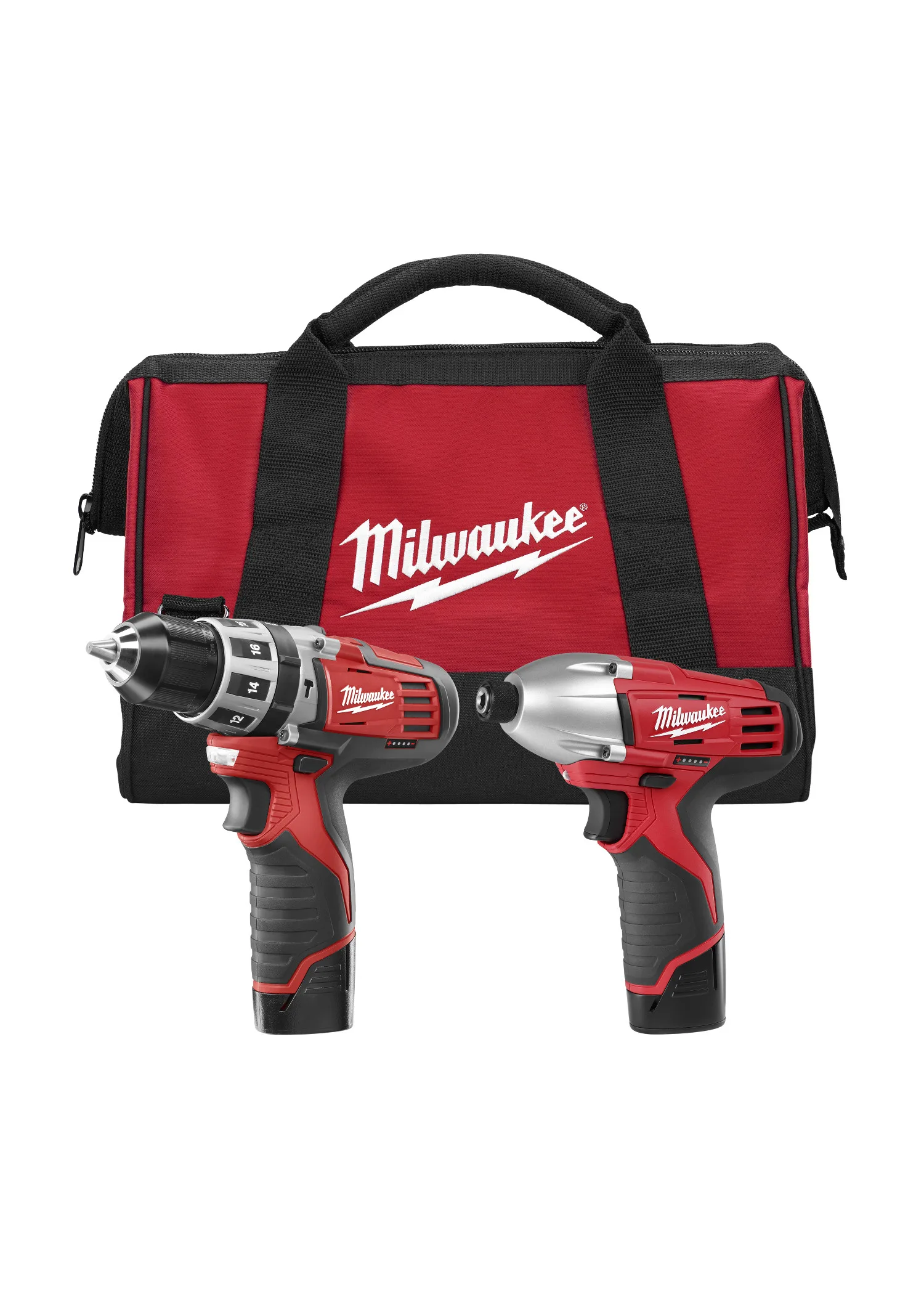 Milwaukee M12 Hammer Drill/Driver & Hex Impact Driver Tool Kit