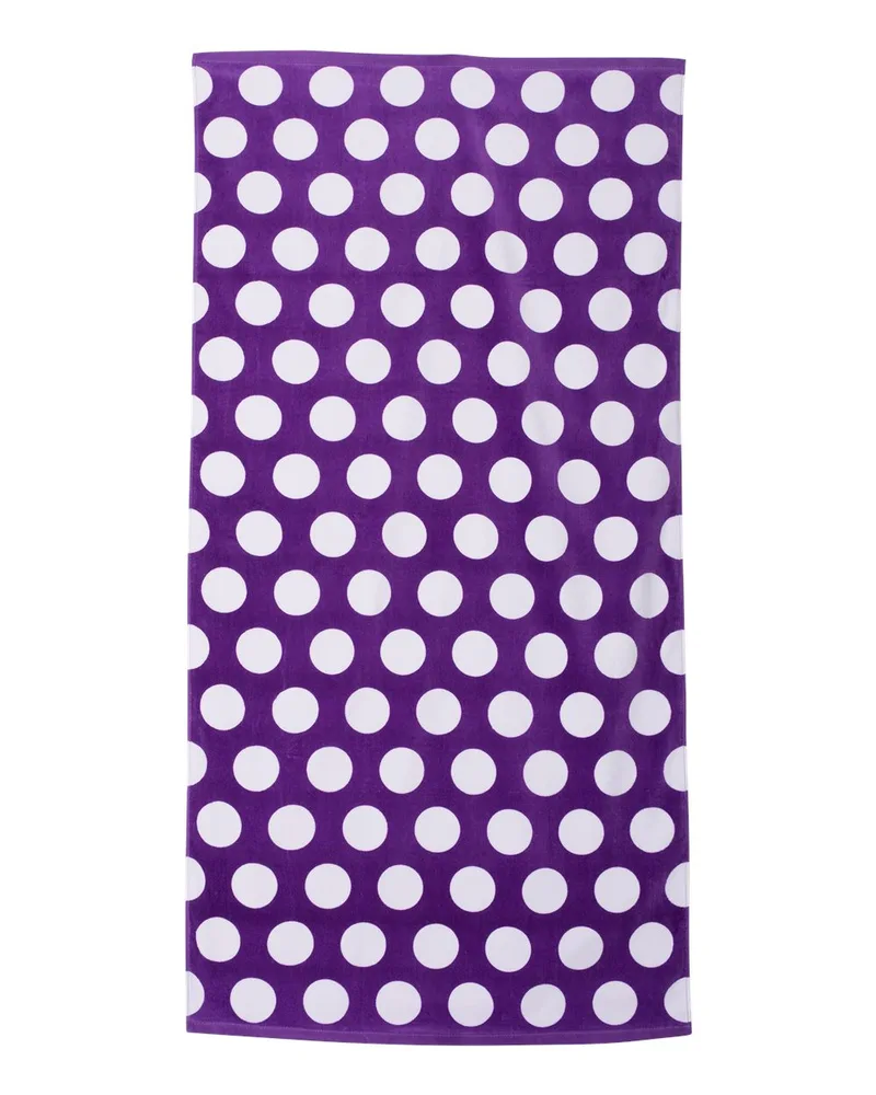Carmel Towel Company Polka Dot Velour Beach Towel