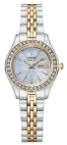 Citizen® Ladies Quartz Two-Tone Rose Gold Watch w/Gray MOP Dial