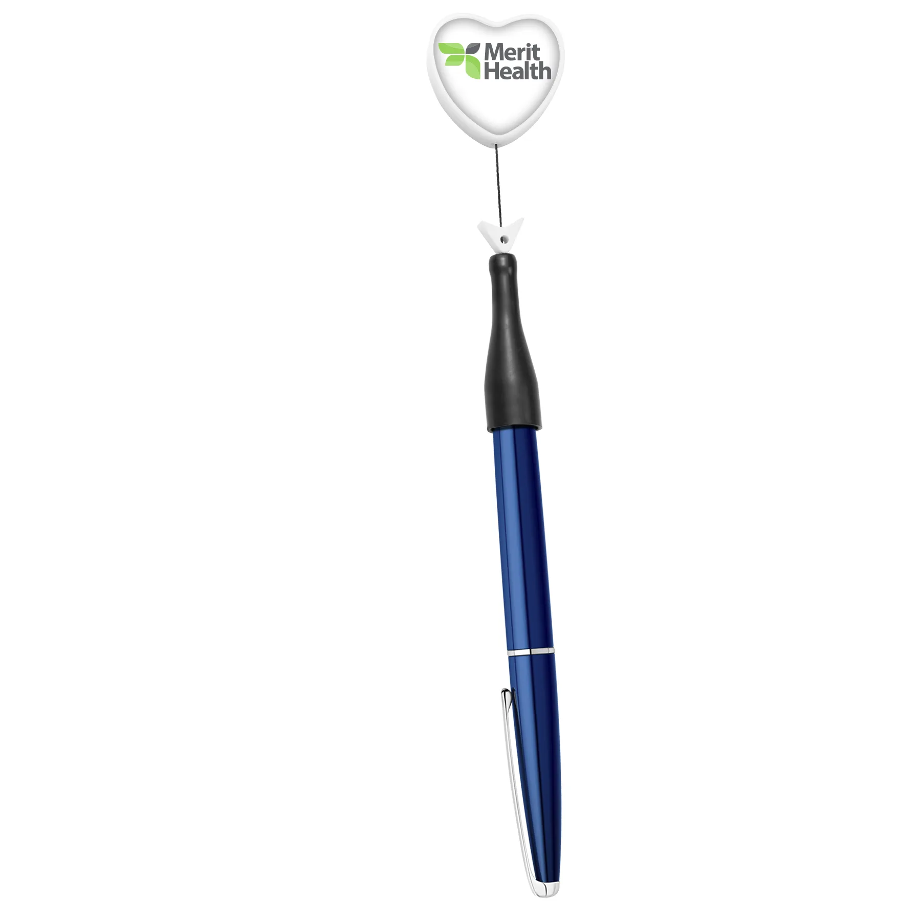 Anti-Microbial Heart Retractable Pen Holder view 4