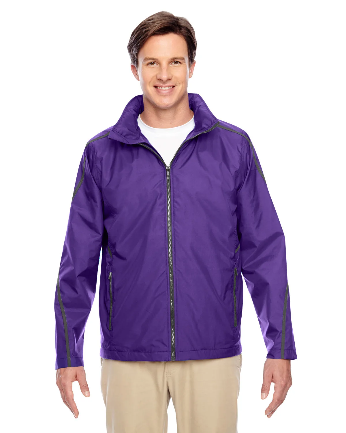 Team 365 Adult Conquest Jacket with Fleece Lining view 2